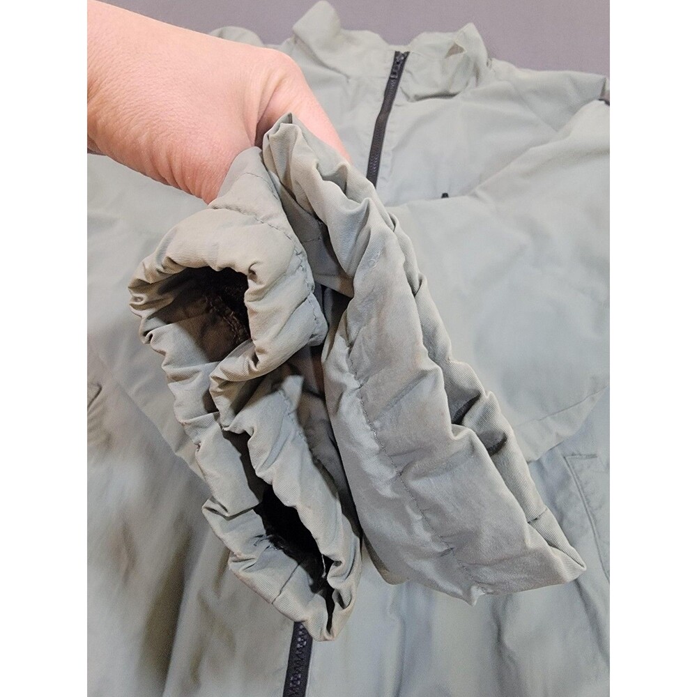US Army PT Jacket Mens Gray Reflective Chevron Full Zip Windbreaker Training - Picture 4 of 15